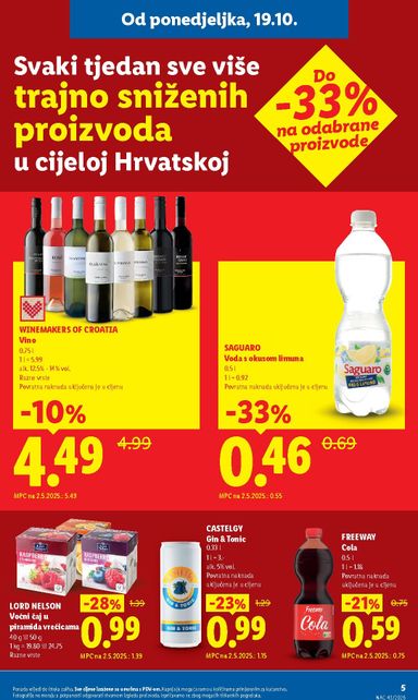 Katalog Lidl - Lidl - Svaki tjedan trajno snižene cijene vrijedi od 05.10. do 31.10. - stranica 5