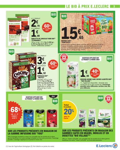 Catalogue E.Leclerc - E.Leclerc - Nos promos du moment valable dès le 13/10 au 24/10 - page 3