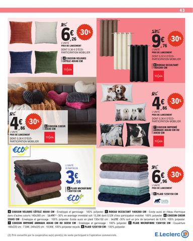 Catalogue E.Leclerc - E.Leclerc - Nos promos du moment valable dès le 13/10 au 24/10 - page 43