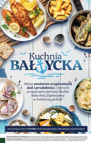 Gazetka Stokrotka - Stokrotka - Kuchnia Bałtycka od 01.10. do 21.10. - strona 1