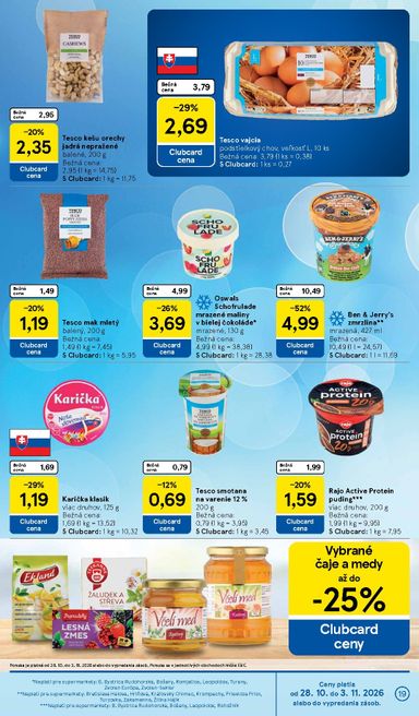 Leták Tesco - Tesco supermarket od 28.10. do 03.11. - strana 19