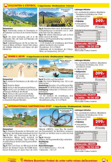 Prospekt Netto - Netto Marken Discount - Reisen gültig ab 15.10. bis 31.10. - seite 3
