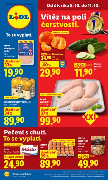 Leták Lidl - Lidl od 08.10. do 11.10. - strana 1