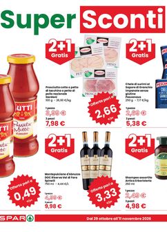 Volantini Eurospar da giovedì 29/10