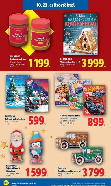 Akciós újság Lidl - Lidl - Favorina érvényes 10.22.-tól 12.24.-ig - 10 oldal