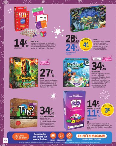 Catalogue E.Leclerc - E.Leclerc - Jouets de Noël valable dès le 20/10 au 05/12 - page 108