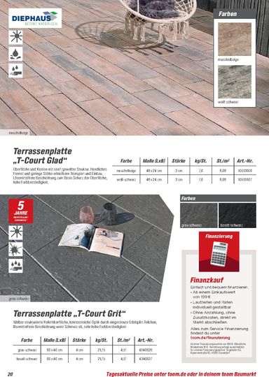 Prospekt toom - Toom - Gartenbaustoffe gültig ab 01.03. bis 31.12. - seite 20