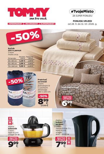 Katalog Tommy - Tommy - #TvojeMisto za Super ponudu vrijedi od 28.09. do 11.10. - stranica 1