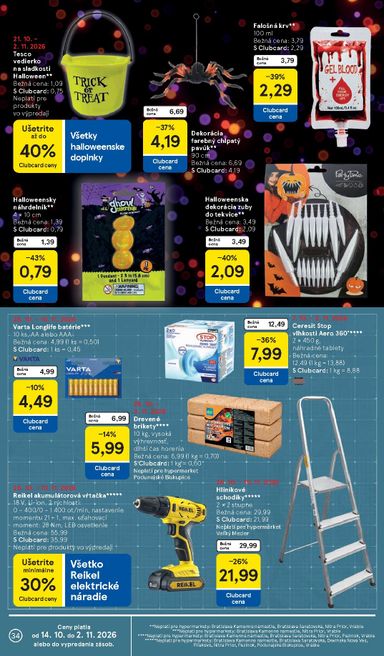 Leták Tesco - Tesco od 28.10. do 03.11. - strana 34