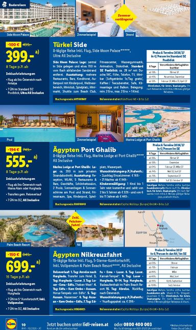 Lidl-Flugblatt - Lidl - Oktober Reise-Highlights gültig ab 30.09. bis 31.10. - seite 10