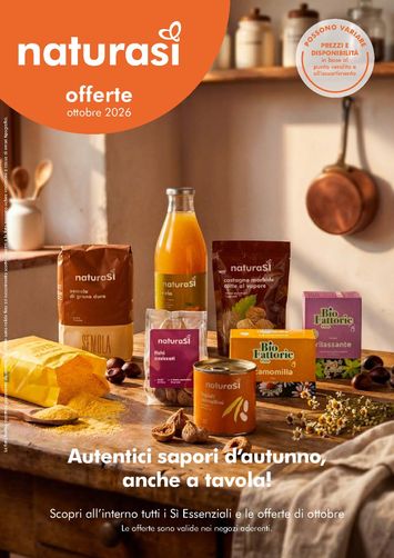 Volantino NaturaSì - NaturaSì valido dal 07/10 al 03/11 - pagina 1