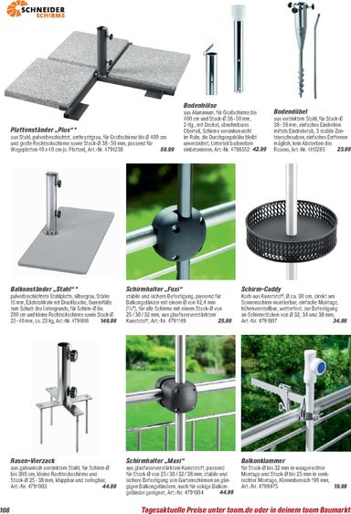 Prospekt toom - Toom - Gartenmöbel & Solar-Leuchten gültig ab 01.03. bis 31.12. - seite 106