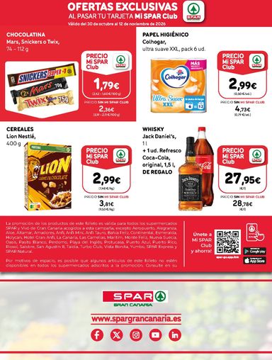 Folleto SPAR - SPAR - Club del 30/10 al 12/11 - página 3