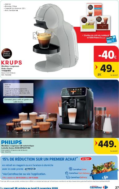 Folder Carrefour - Carrefour Hypermarchés van 28/10 tot 09/11 - side 27
