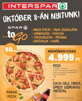 INTERSPAR toGo, érvényes csütörtöktől 2026.10.08.