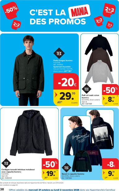 Folder Carrefour - Carrefour Hypermarchés van 21/10 tot 02/11 - side 38