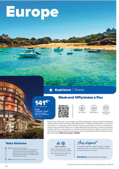 Catalogue Carrefour Market - Carrefour Market - Séjours & Circuits valable dès le 14/08 au 30/10 - page 44