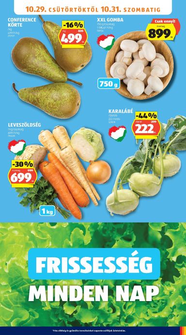 Akciós újság Aldi - Aldi érvényes 10.29.-tól 11.04.-ig - 7 oldal