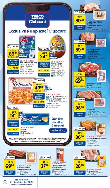 Leták Tesco - Tesco supermarket od 21.10. do 27.10. - strana 4
