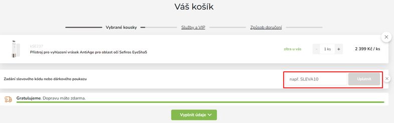 Vivantis slevov&yacute; k&oacute;d