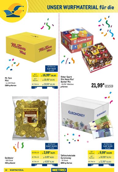Prospekt METRO - Metro - Wurfmaterial Karneval gültig ab 01.10. bis 31.10. - seite 12