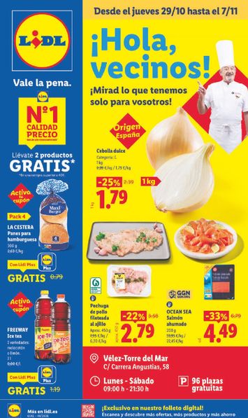 Folleto Lidl - Lidl - Vélez-Torre del Mar del 29/10 al 07/11 - página 1