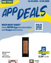 Metro - App-Deals-Prospekt gültig ab Montag 12.10.2026