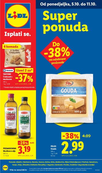 Katalog Lidl - Lidl - Super Ponuda vrijedi od 05.10. do 11.10. - stranica 1