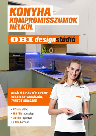 Akciós újság OBI - OBI - Designstúdió magazin érvényes 01.08.-tól 12.31.-ig - 2 oldal