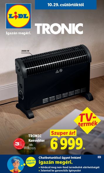 Akciós újság Lidl - Lidl - Nonfood érvényes 10.29.-tól 11.04.-ig - 1 oldal
