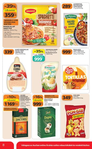 Akciós újság Auchan - Auchan szupermarket érvényes 10.22.-tól 10.28.-ig - 8 oldal