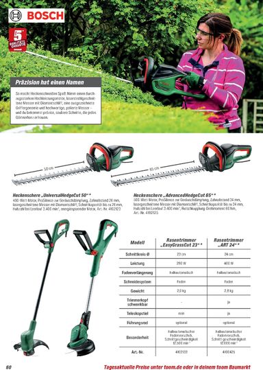 Prospekt toom - Toom - Gartenpflege & Teich gültig ab 01.03. bis 31.12. - seite 60