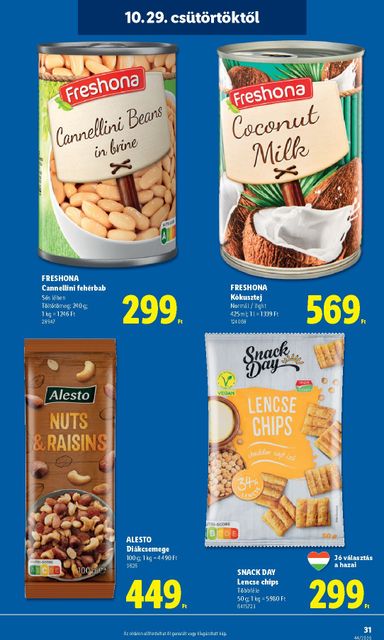 Akciós újság Lidl - Lidl érvényes 10.29.-tól 11.04.-ig - 31 oldal