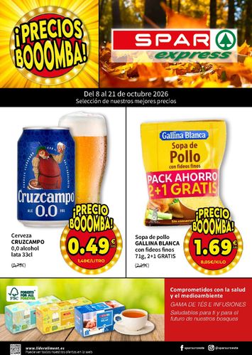 Folleto SPAR - SPAR Express del 08/10 al 21/10 - página 1