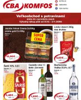 CBA - Veľkoobchod platný od piatku 23.10.2026