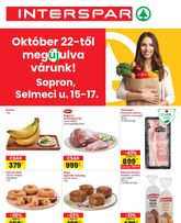INTERSPAR - Sopron üzlet újranyitás, érvényes csütörtöktől 2026.10.22.