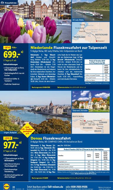 Prospekt Lidl - Lidl - Reise-Highlights gültig ab 30.09. bis 31.10. - seite 22