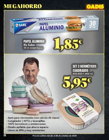 Folleto Gadis - Gadis del 22/10 al 28/10 - página 22