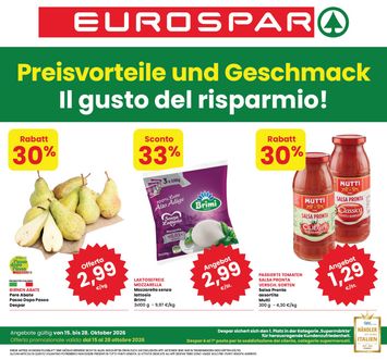 Volantino Eurospar - Eurospar - Deutch valido dal 15/10 al 28/10 - pagina 1