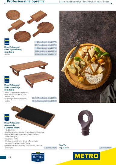 Katalog Metro - Metro - Poslovna rješenja - Trattoria vrijedi od 04.03. do 31.12. - stranica 113