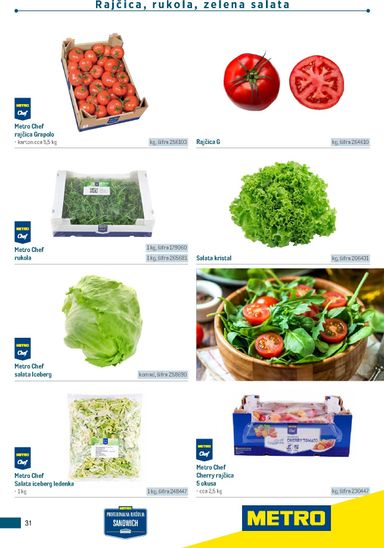 Katalog Metro - Metro - Poslovna rješenja - Sendvič vrijedi od 04.03. do 31.12. - stranica 31