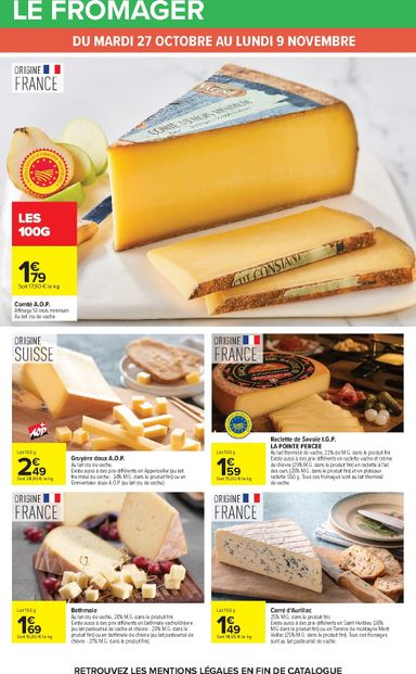 Catalogue Carrefour - Carrefour valable dès le 27/10 au 09/11 - page 25