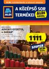 Aldi - Középső sor termékei
