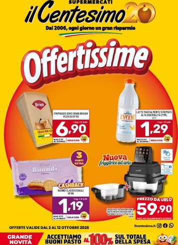 Volantino il Centesimo - il Centesimo valido dal 02/10 al 12/10 - pagina 1