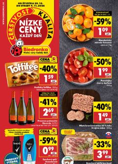 Biedronka leták platný od štvrtka 29.10.