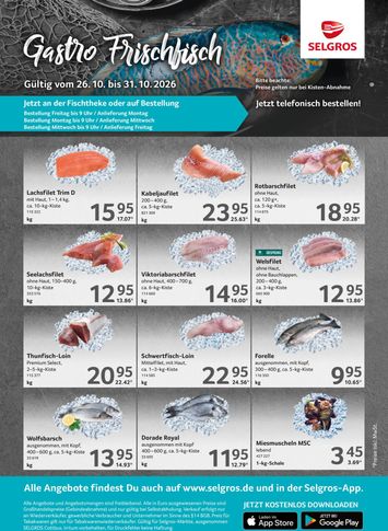 Prospekt Selgros - Selgros - Frischfisch gültig ab 26.10. bis 31.10. - seite 1