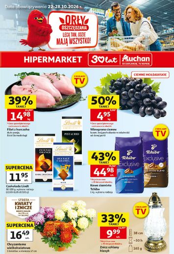 Gazetka Auchan - Hipermarket Auchan od 22.10. do 28.10. - strona 1