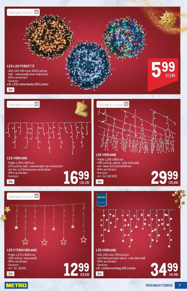 METRO-Flugblatt - Metro - Weihnachtsdeko gültig ab 15.10. bis 24.12. - seite 7