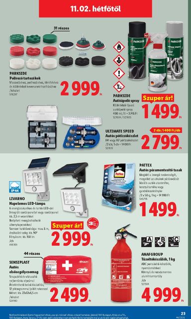 Akciós újság Lidl - Lidl - Nonfood érvényes 10.29.-tól 11.04.-ig - 23 oldal