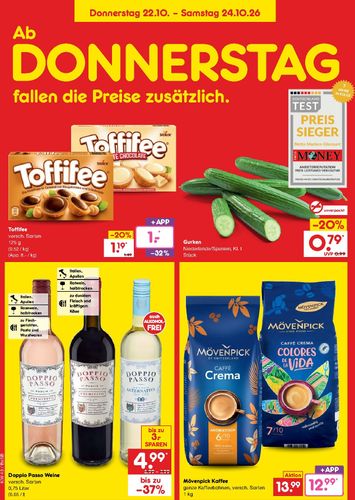 Prospekt Netto - Netto Marken Discount - Ab Donnerstag gültig ab 22.10. bis 24.10. - seite 1